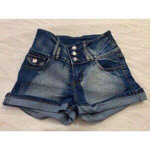 DEEP BLUE WOMENS JEANS SHORTS SIZE 3